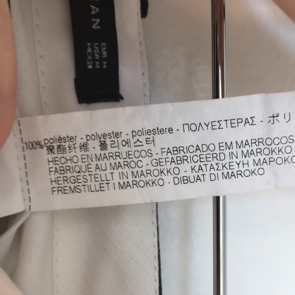 Zara Woman Contrasting Topstitching Palazzo Pants - Picture 7 of 7